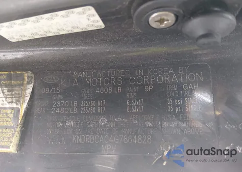 2016 Kia Sportage Lx z USA, uszkodzony, nr VIN KNDPBCAC4G7864828